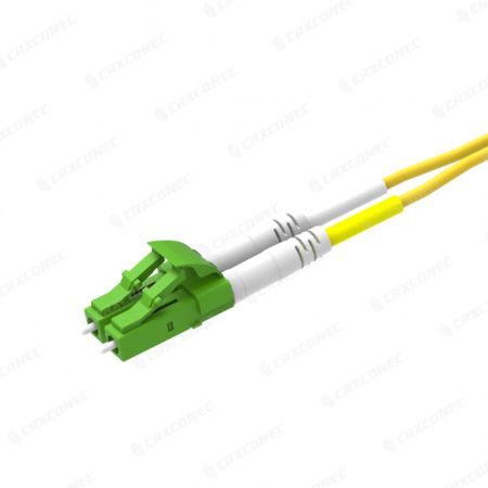 SM LC APC to LC APC Zipcord Short Boot Fiber Patch Cord G657A2 - SM LC APC to LC APC Zipcord Short Boot Fiber Patch Cord G657A2